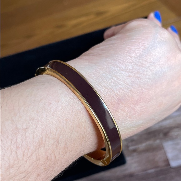 Talbots Gold and Brown Bangle Bracelet - Picture 7 of 8